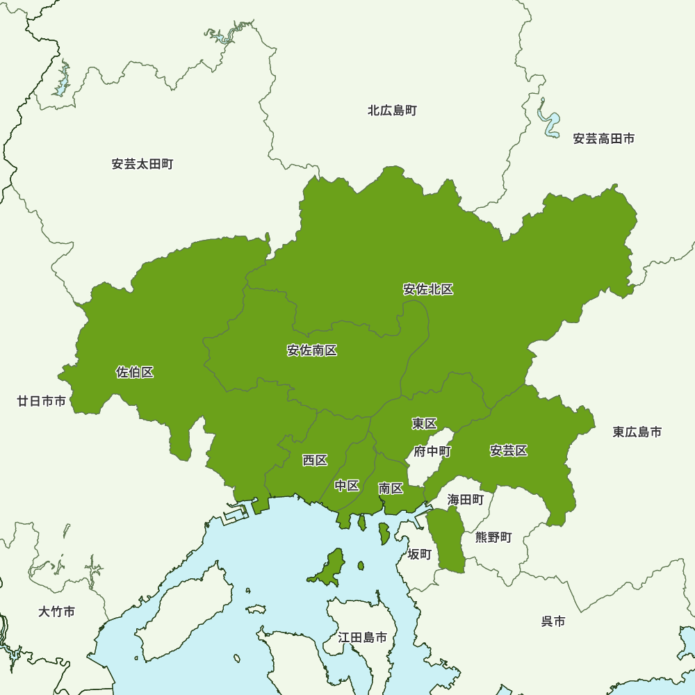 広島県広島市の地図 Map It マップ イット