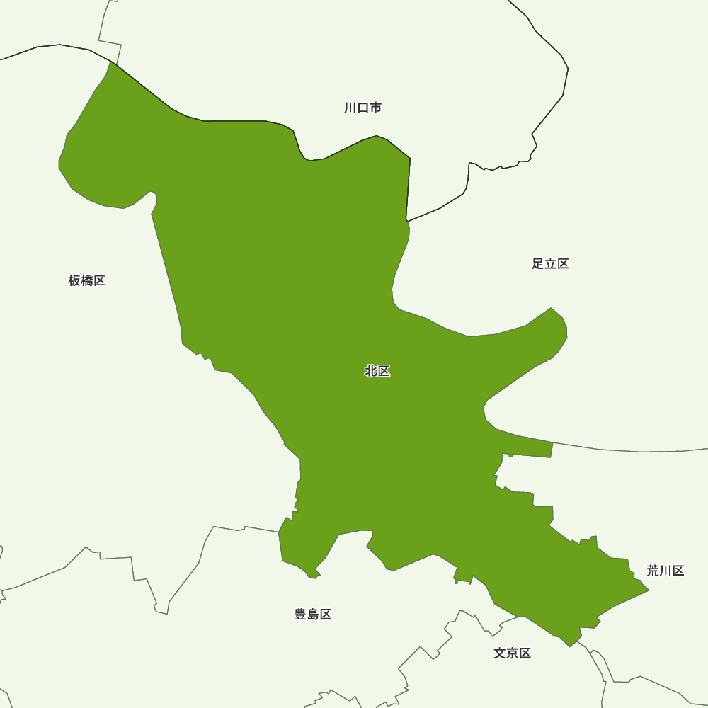 東京都北区の地図 | Map-It マップ・イット