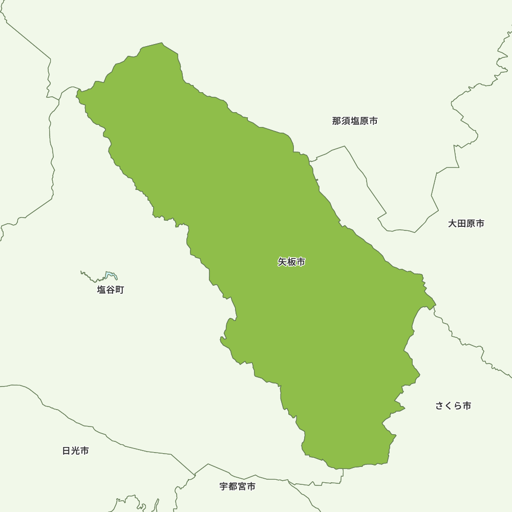 栃木県矢板市の地図 | Map-It マップ・イット