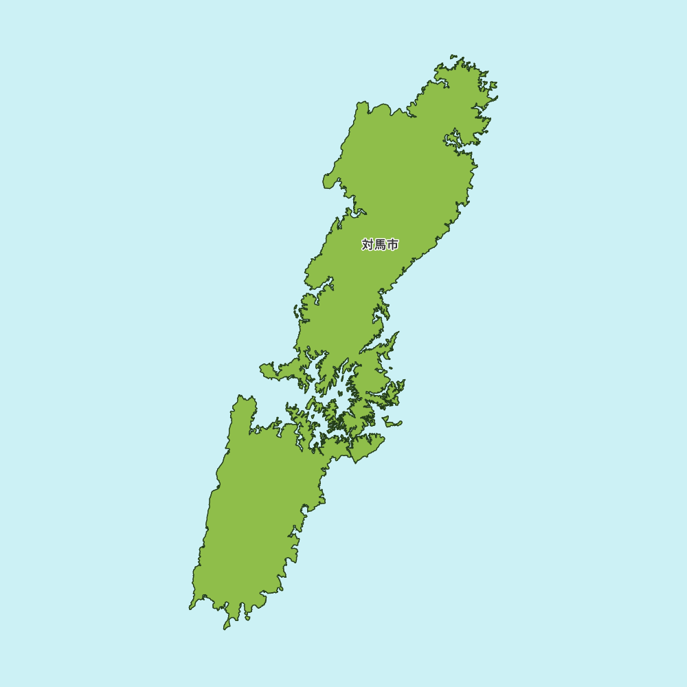 長崎県対馬市の地図 | Map-It マップ・イット