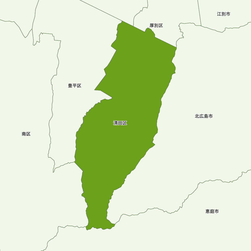 北海道石狩振興局札幌市清田区の地図 | Map-It マップ・イット