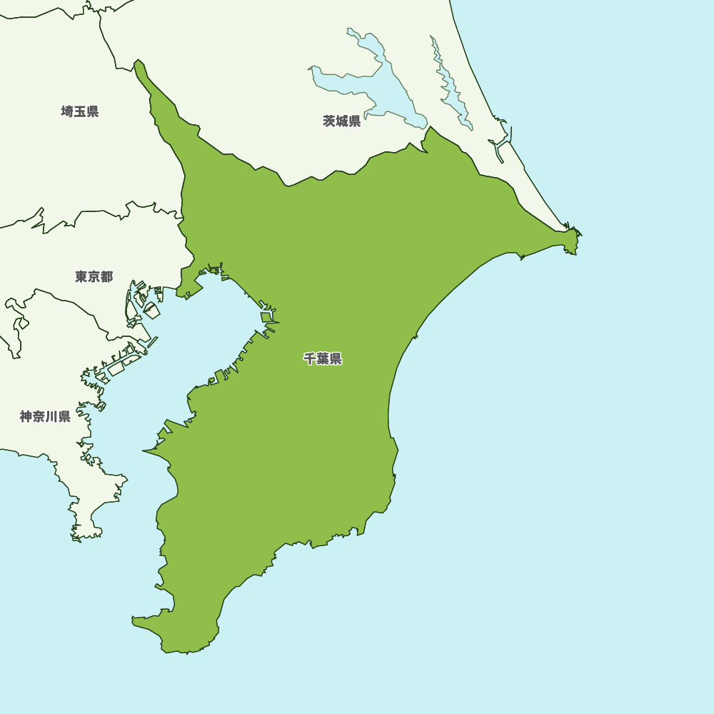 千葉県の地図 | Map-It マップ・イット