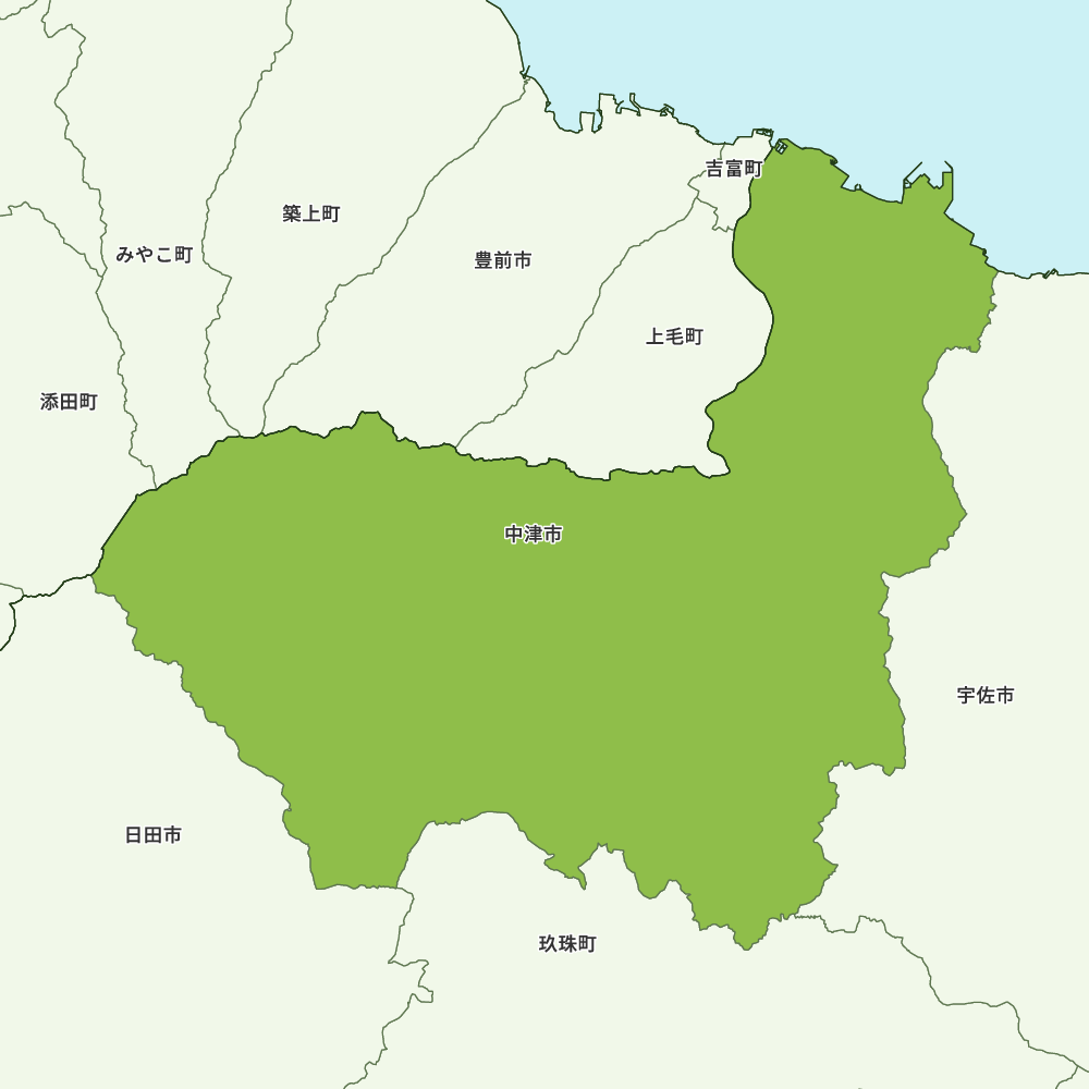 大分県中津市の地図 | Map-It マップ・イット