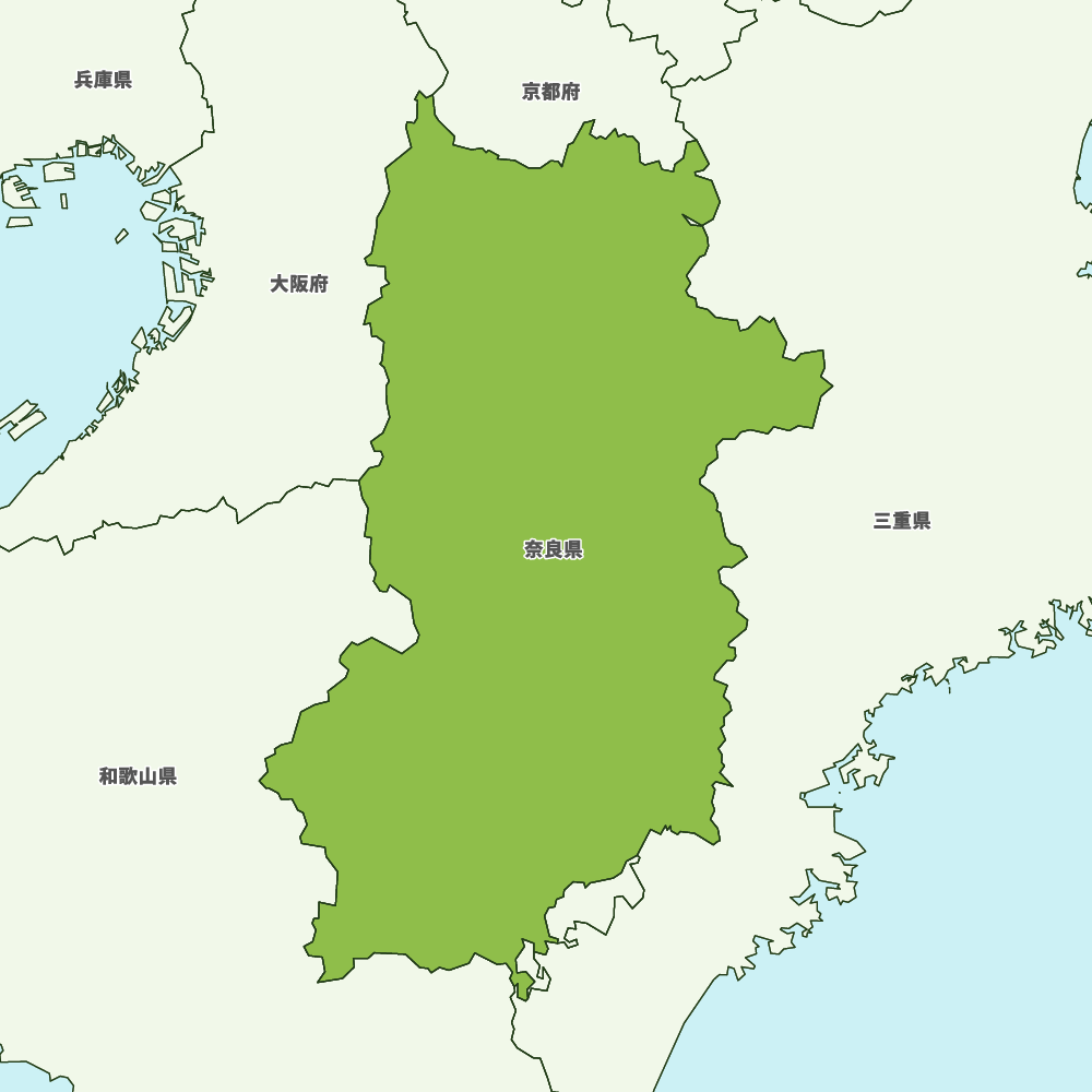 奈良県の地図 | Map-It マップ・イット