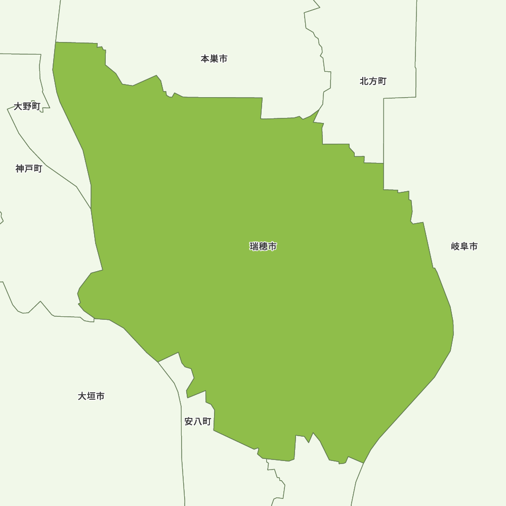 岐阜県瑞穂市の地図 | Map-It マップ・イット