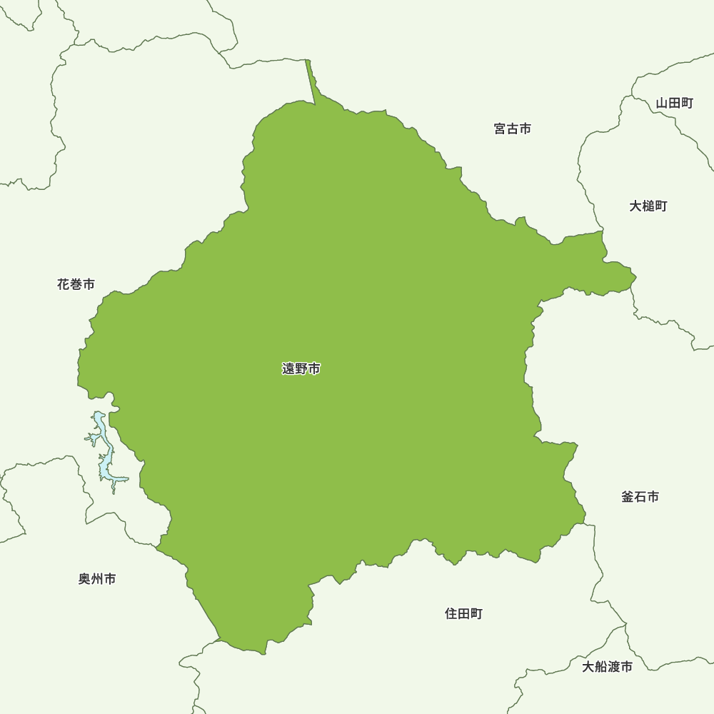 岩手県遠野市の地図 | Map-It マップ・イット