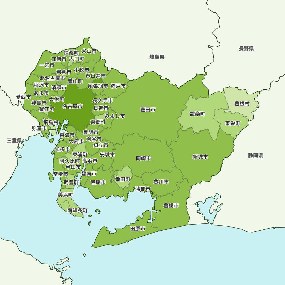 愛知県の地図 | Map-It マップ・イット