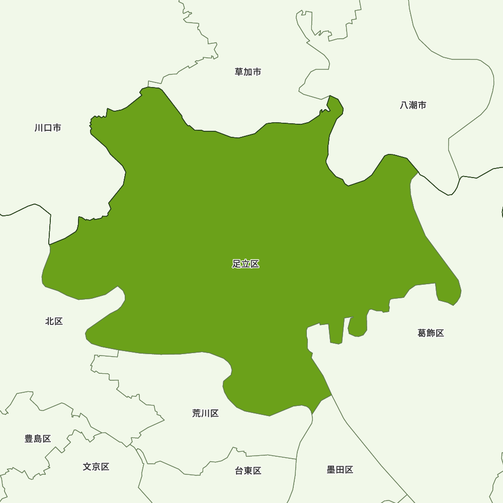 東京都足立区の地図 Map It マップ・イット