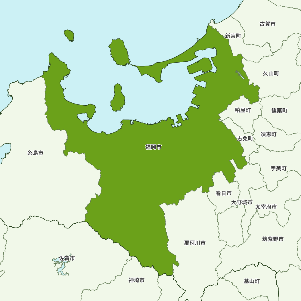 福岡県福岡市の地図 | Map-It マップ・イット