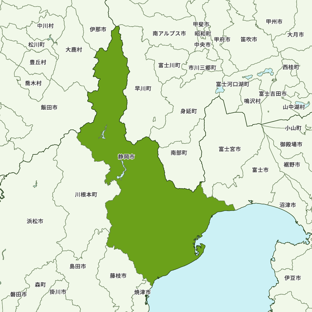静岡県静岡市の地図 | Map-It マップ・イット