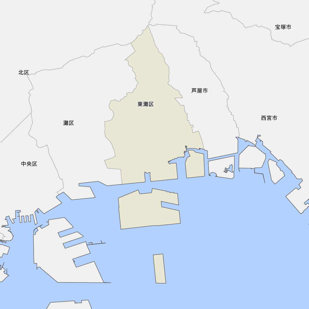 兵庫県神戸市東灘区の地図 Map It マップ イット
