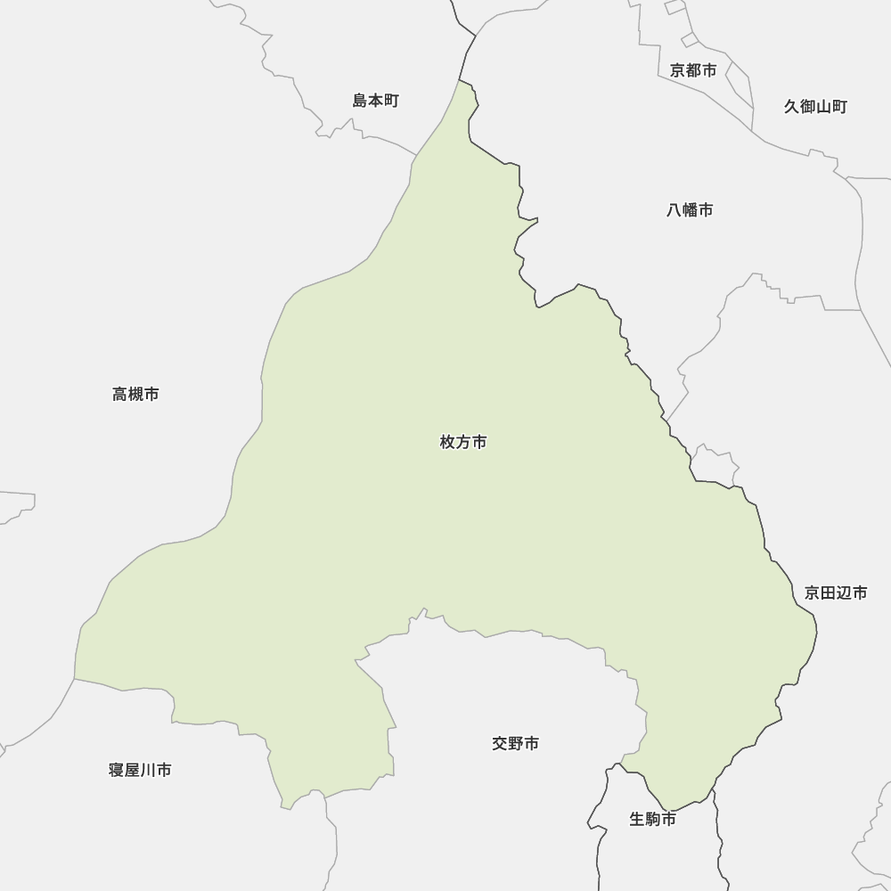 大阪府枚方市の地図 | Map-It マップ・イット