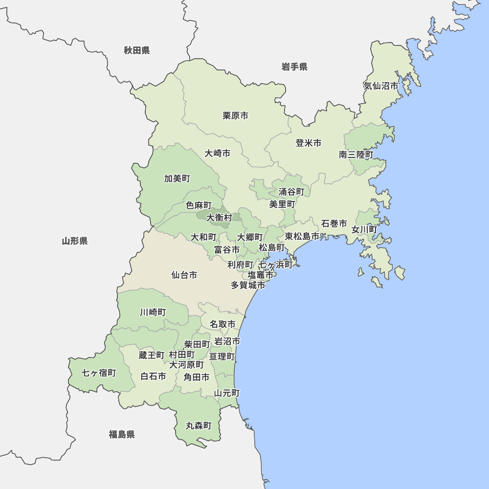 宮城県の地図 Map It マップ イット