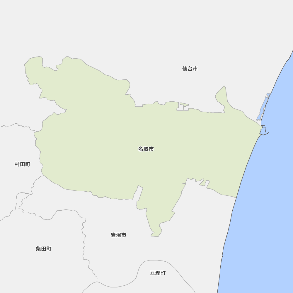 宮城県名取市の地図 | Map-It マップ・イット