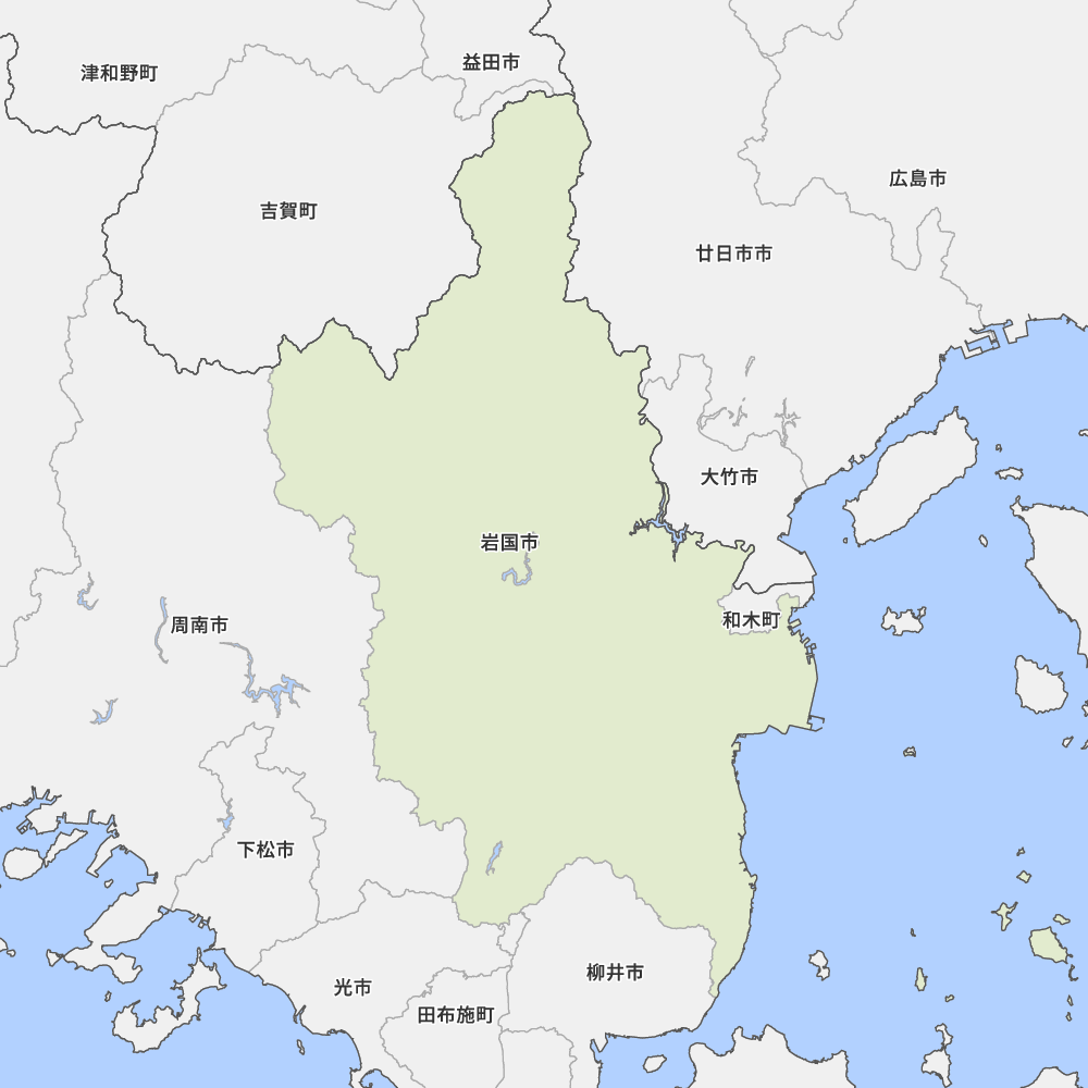 山口県岩国市の地図 Map It マップ イット