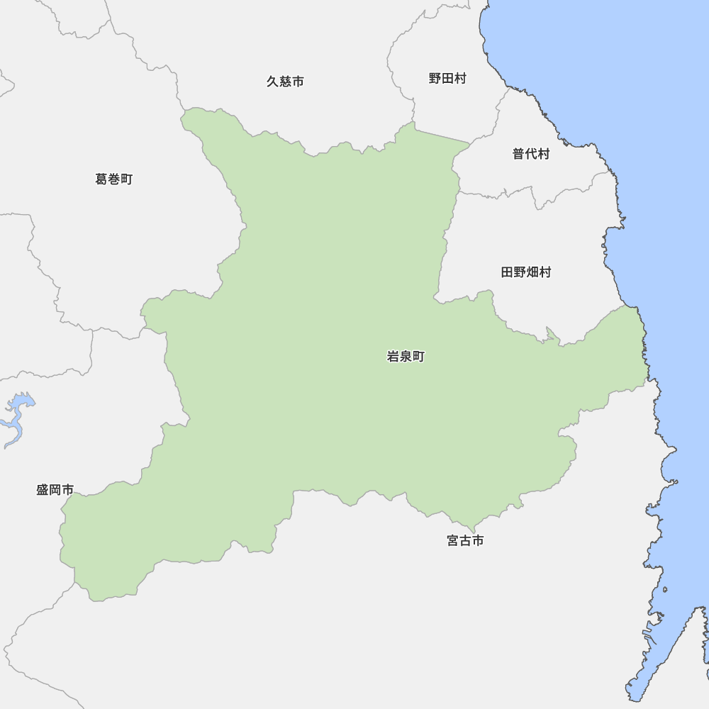 岩手県下閉伊郡岩泉町の地図 Map It マップ イット