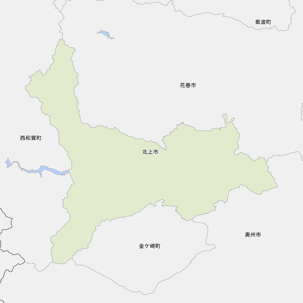 岩手県北上市の地図 | Map-It マップ・イット