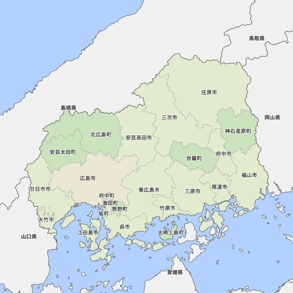 広島県の地図 Map It マップ イット
