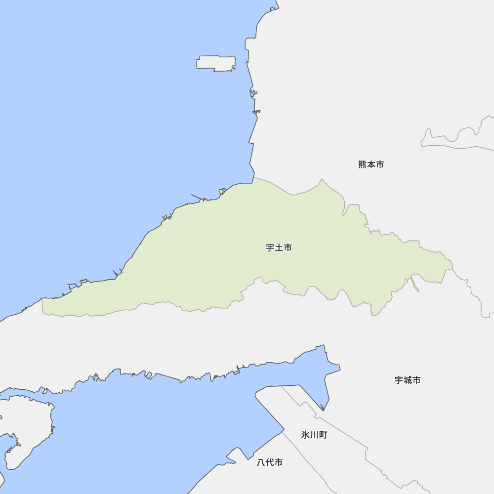 熊本県宇土市の地図 | Map-It マップ・イット