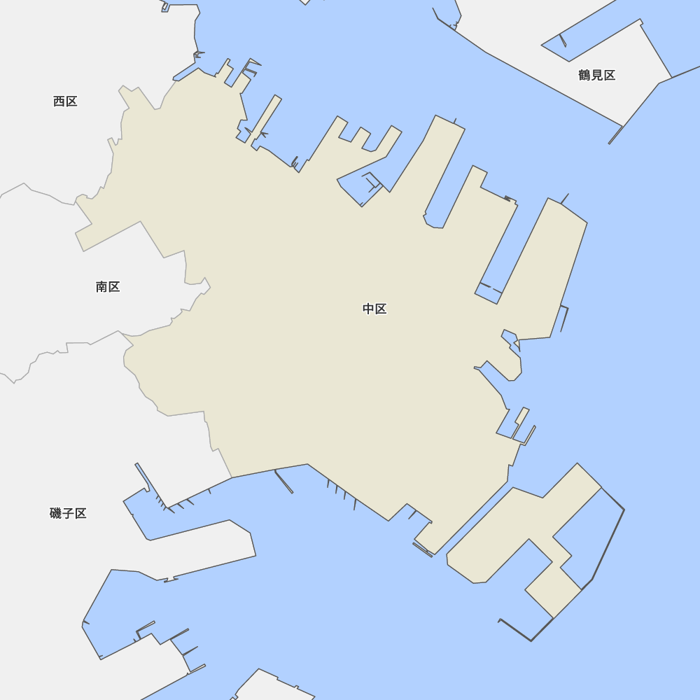 神奈川県横浜市中区の地図 | Map-It マップ・イット