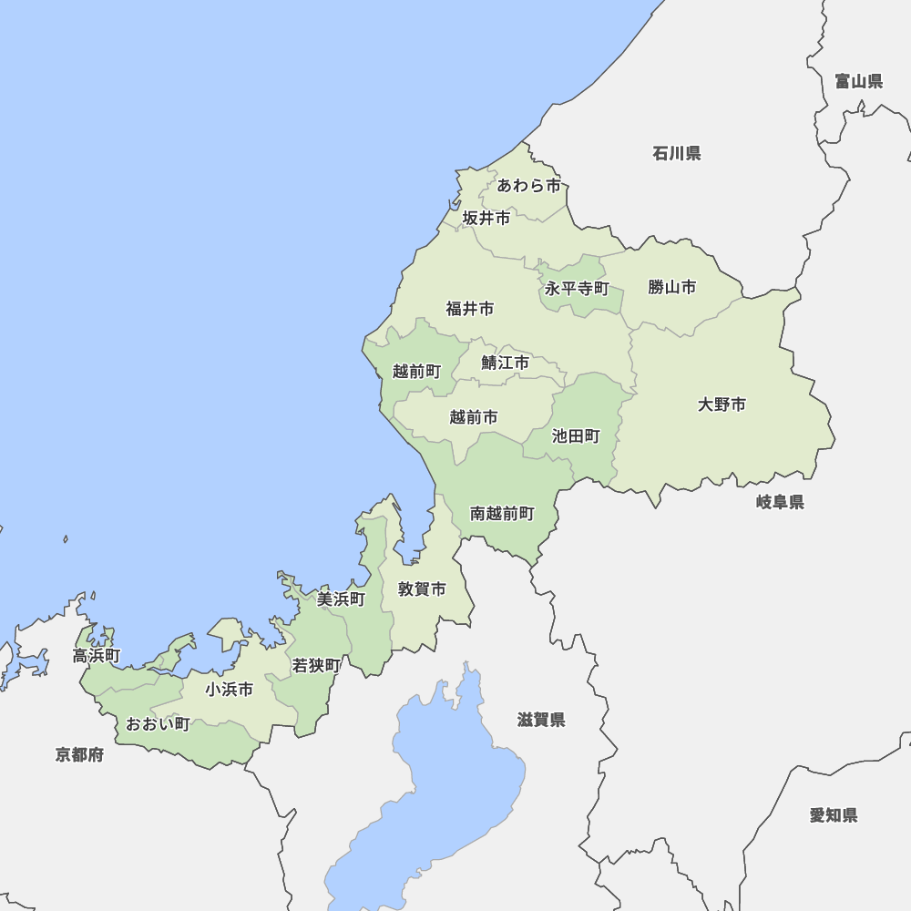 福井県の地図 Map It マップ イット