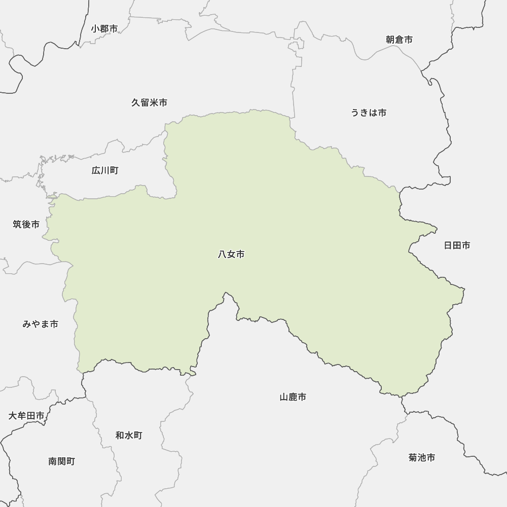 福岡県八女市の地図 Map It マップ イット