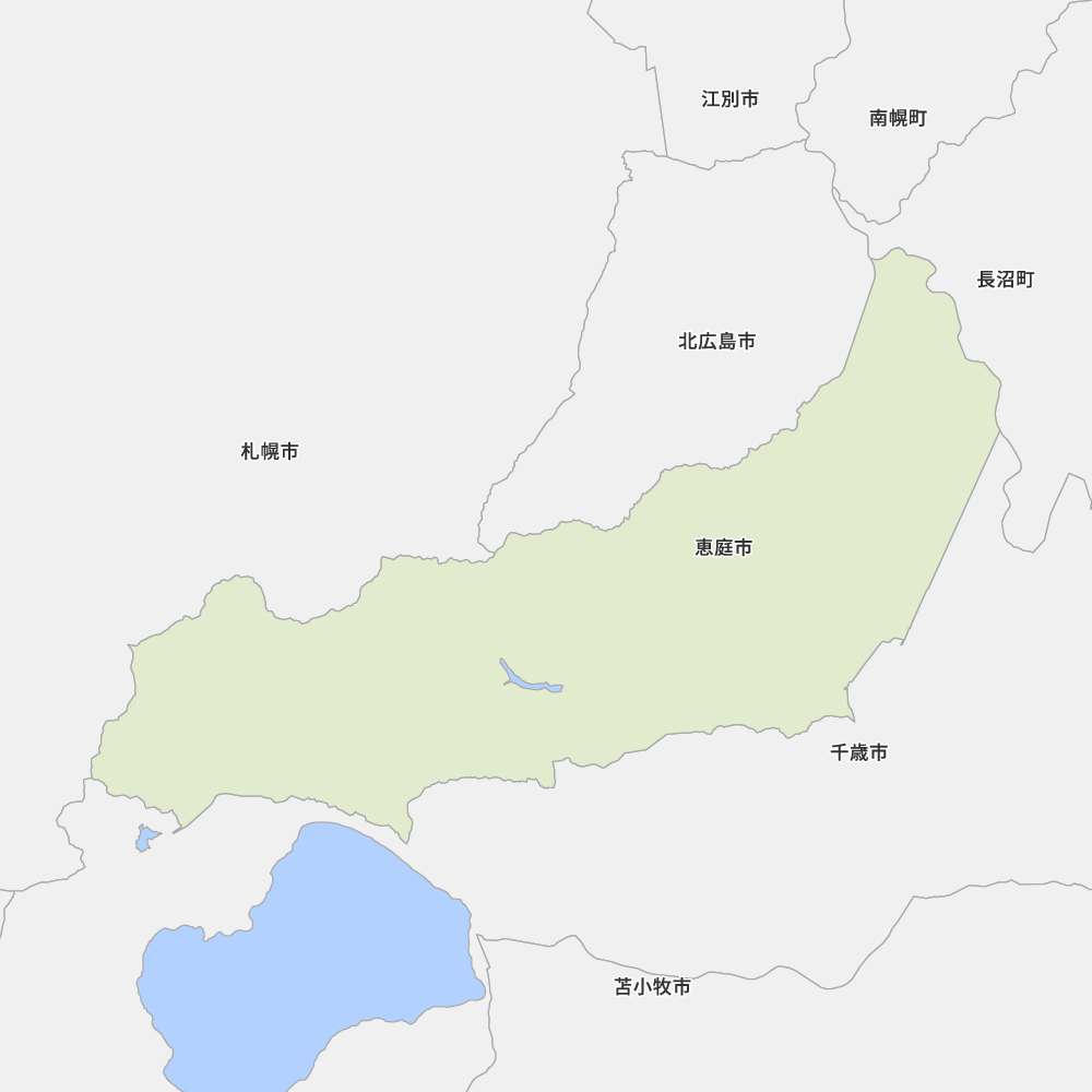 DIGITOWN 北海道恵庭市 地図データ 国道36号沿線で市街地拡大へ - かしわのだいすけ（柏野大介）