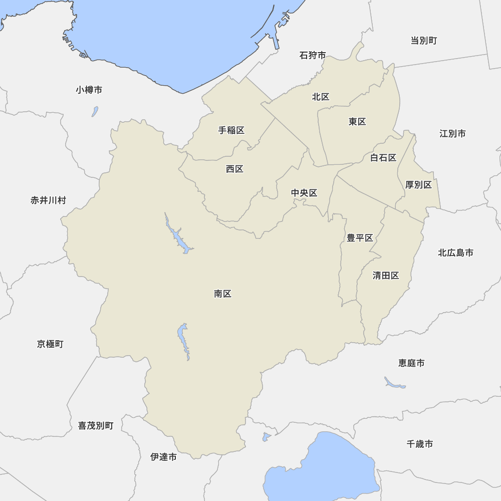 北海道石狩振興局札幌市の地図 | Map-It マップ・イット