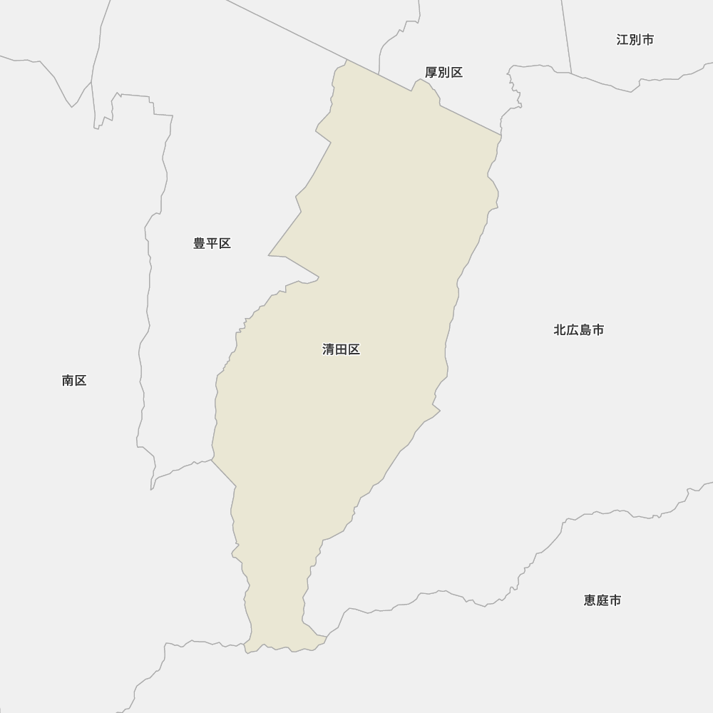 北海道石狩振興局札幌市清田区の地図 | Map-It マップ・イット