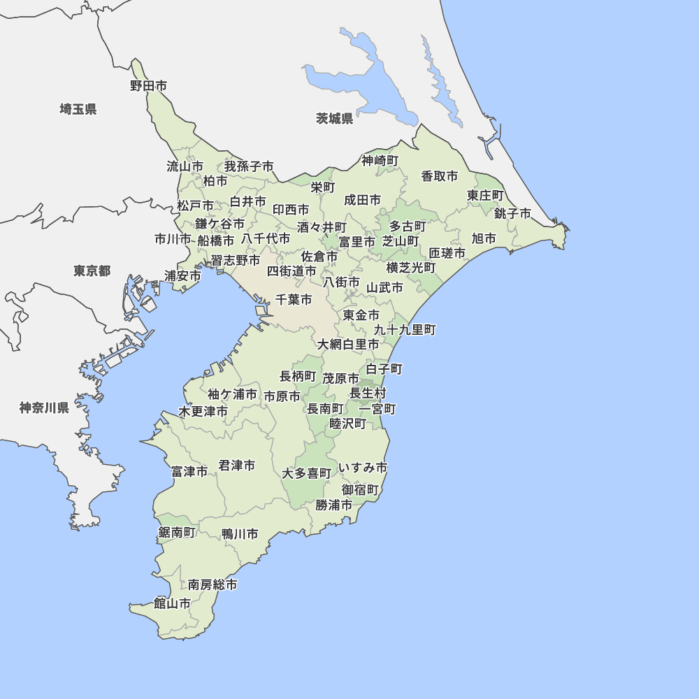 千葉県の地図 | Map-It マップ・イット