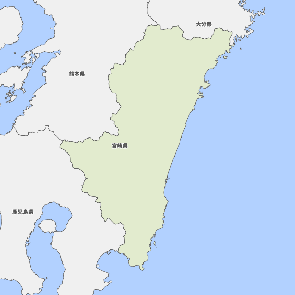 宮崎県の地図 | Map-It マップ・イット