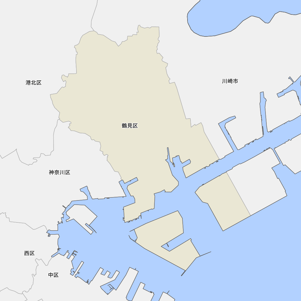 神奈川県横浜市鶴見区の地図 | Map-It マップ・イット