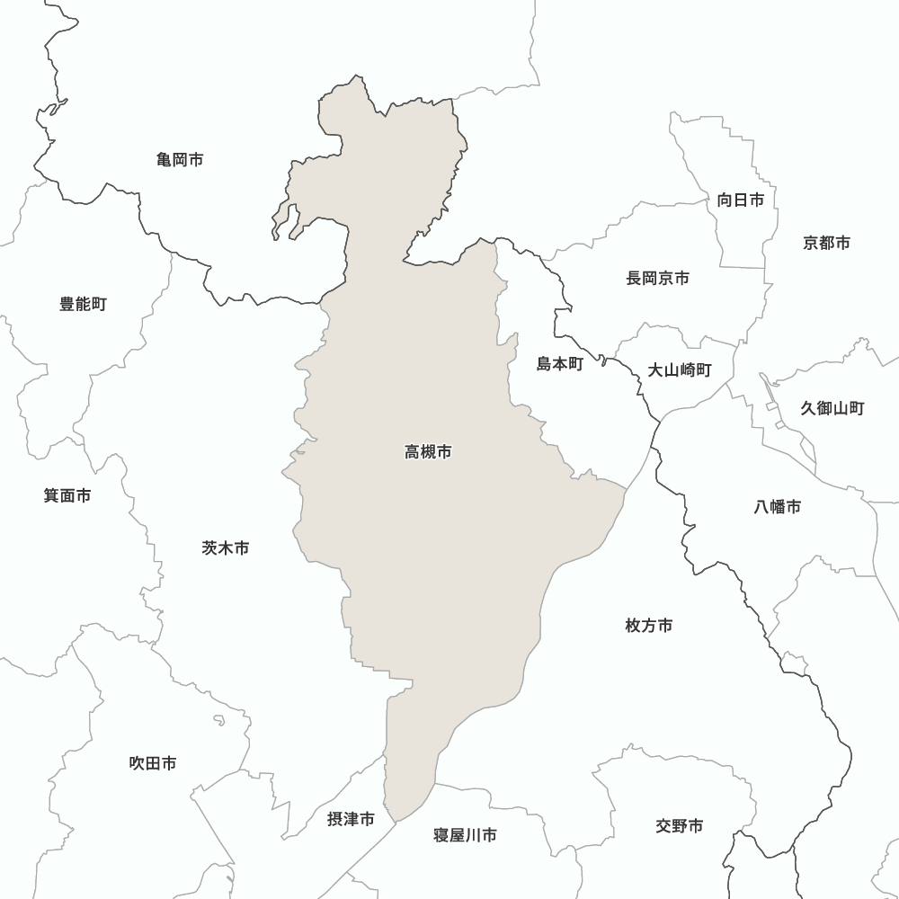 大阪府高槻市の地図 | Map-It マップ・イット