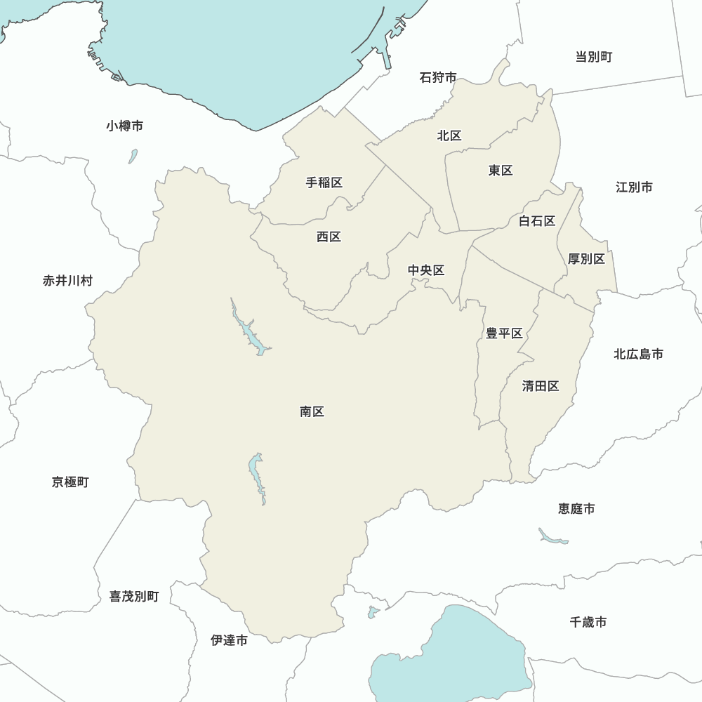 北海道石狩振興局札幌市の地図 | Map-It マップ・イット