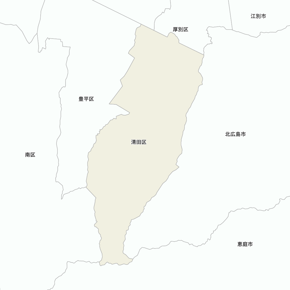 北海道石狩振興局札幌市清田区の地図 | Map-It マップ・イット