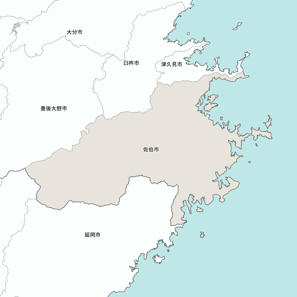 大分県佐伯市の地図 | Map-It マップ・イット