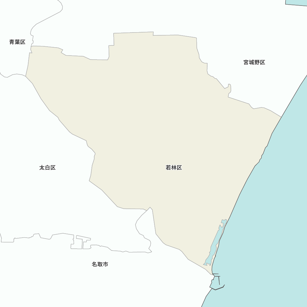 宮城県仙台市若林区の地図 | Map-It マップ・イット