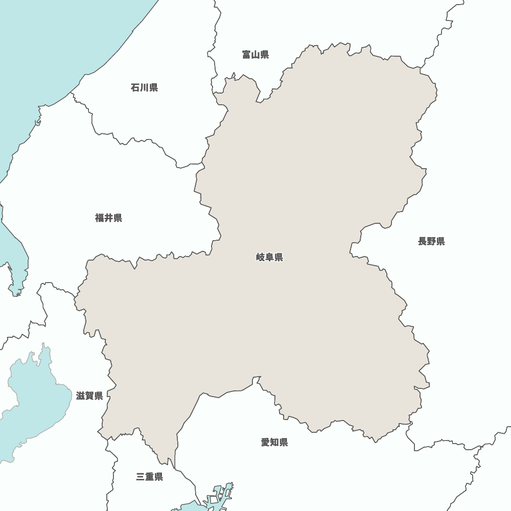 岐阜県の地図 | Map-It マップ・イット
