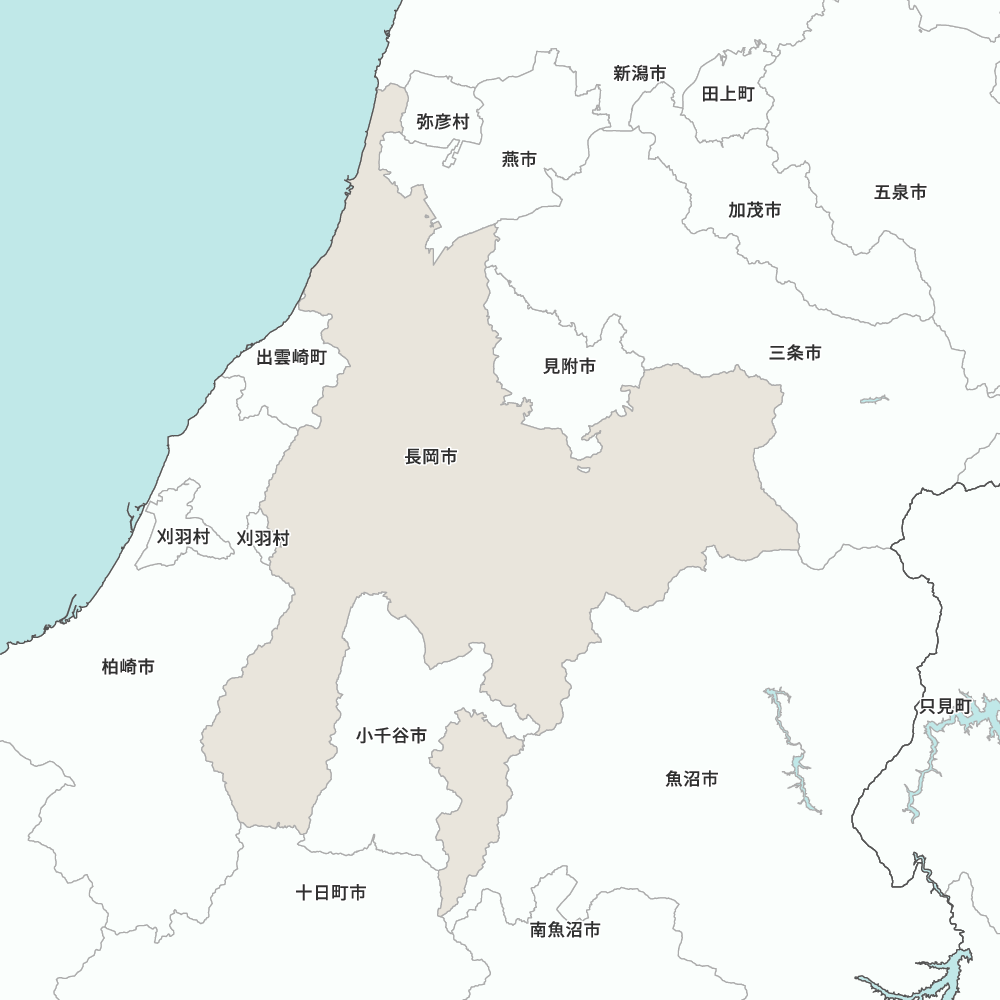 新潟県長岡市の地図 | Map-It マップ・イット