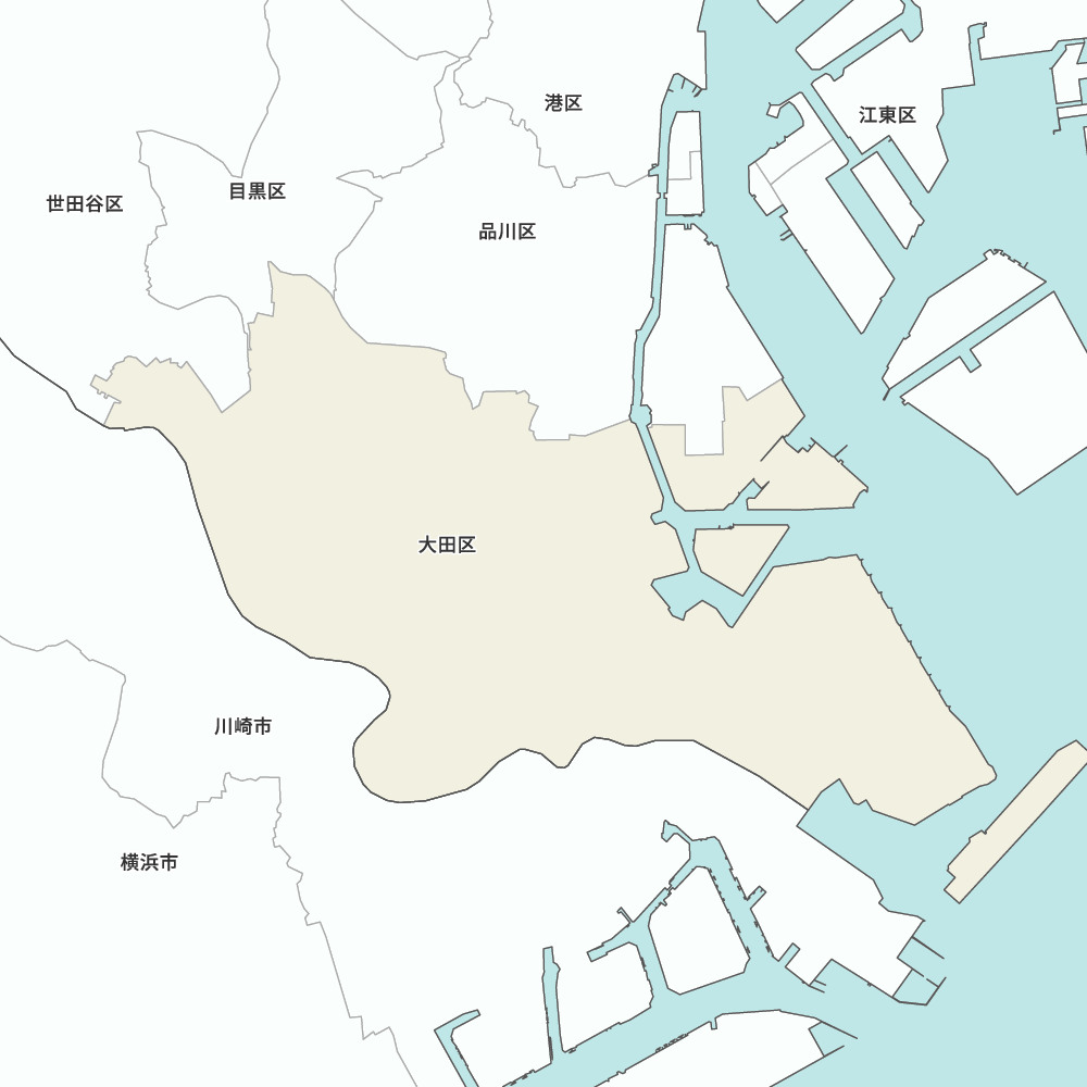 東京都大田区の地図 | Map-It マップ・イット