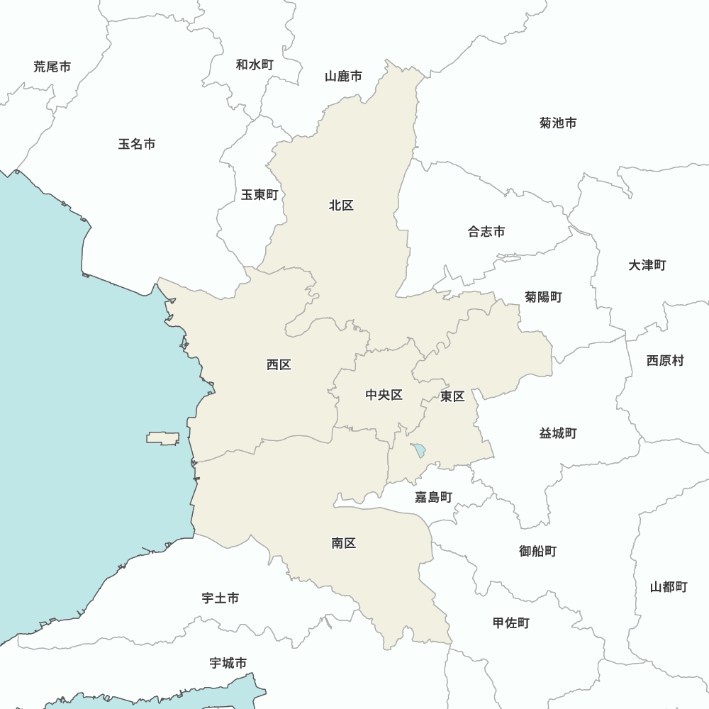 熊本県熊本市の地図 | Map-It マップ・イット