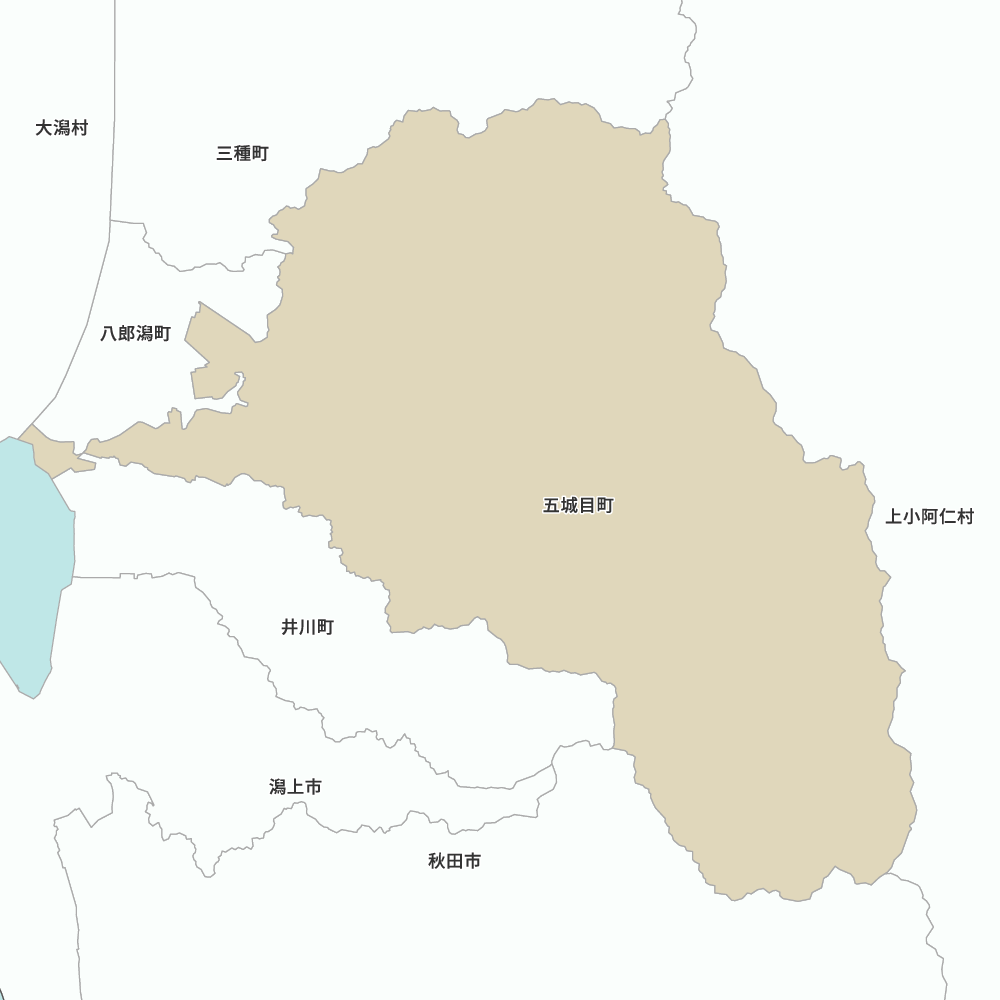 秋田県南秋田郡五城目町の地図 | Map-It マップ・イット