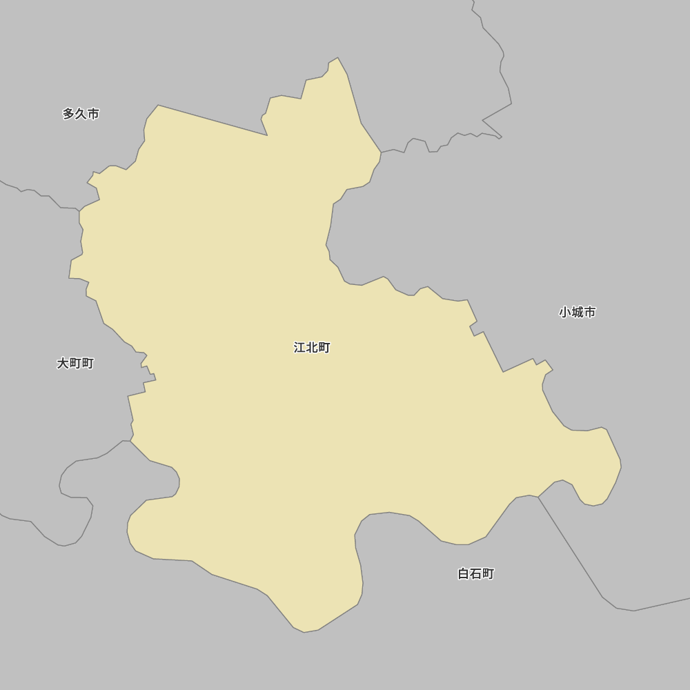 佐賀県杵島郡江北町の地図 | Map-It マップ・イット