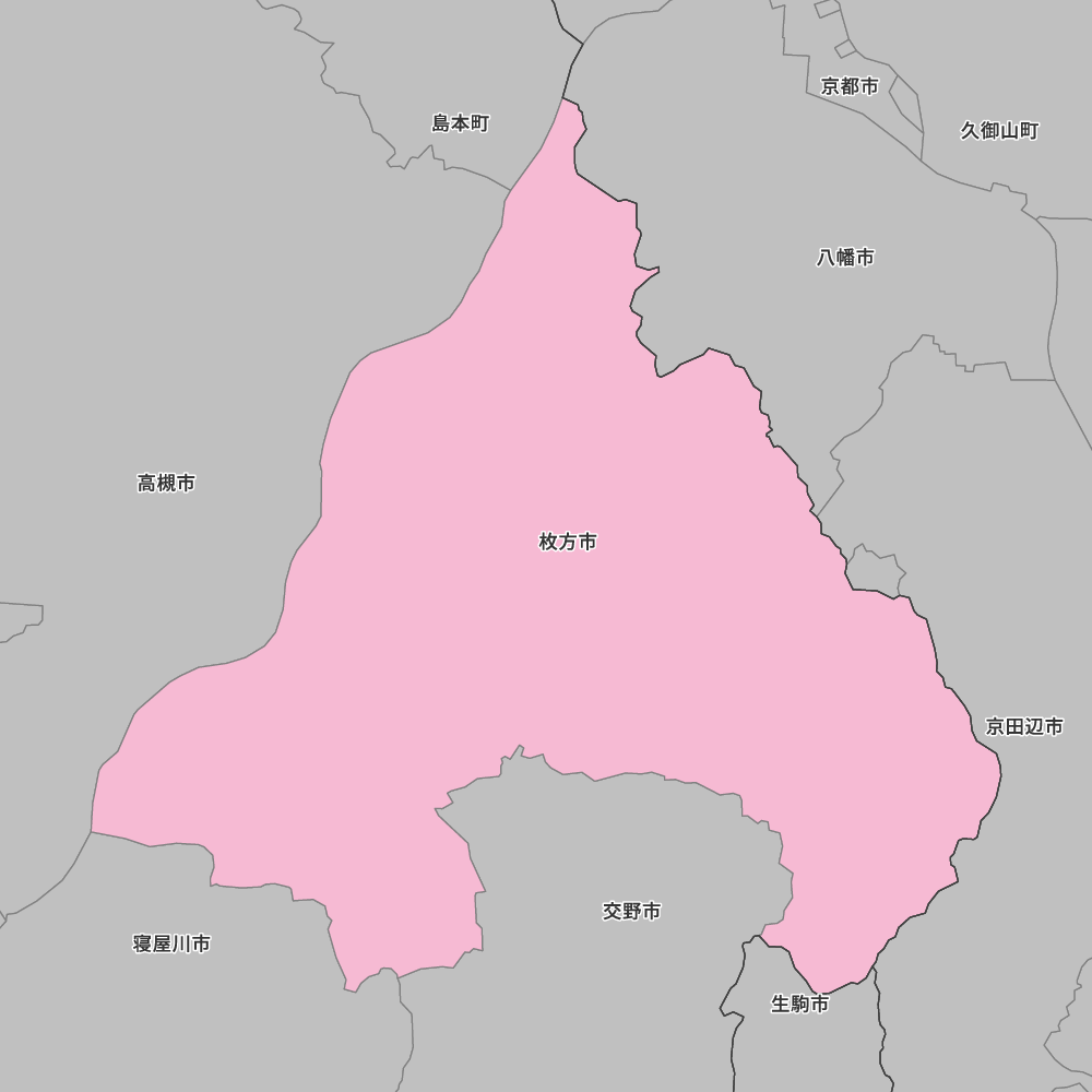 大阪府枚方市の地図 | Map-It マップ・イット