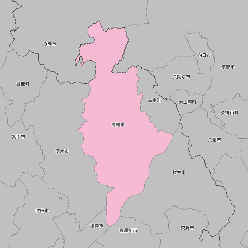 大阪府高槻市の地図 | Map-It マップ・イット