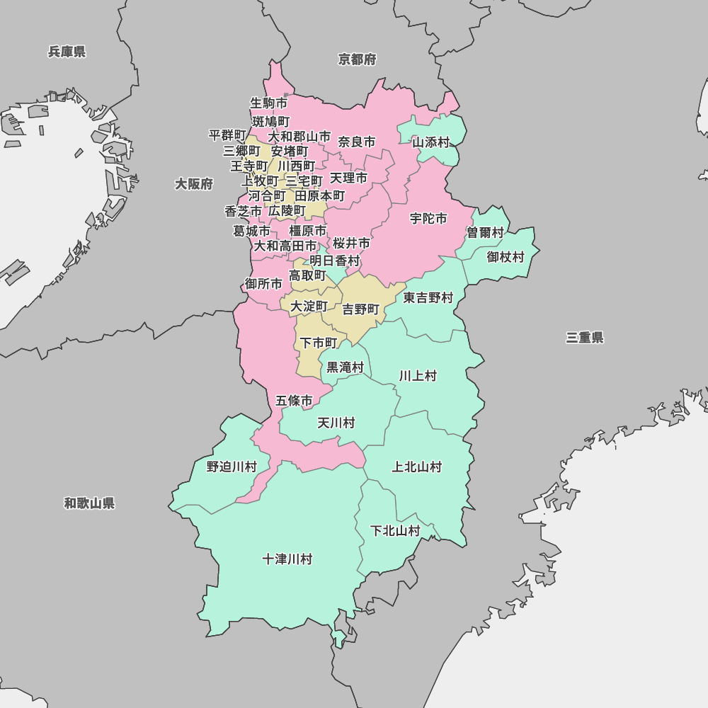 奈良県の地図 Map It マップ イット