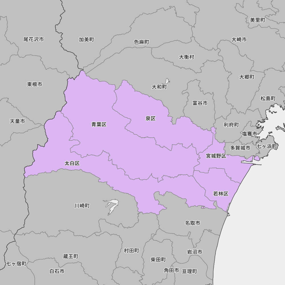 宮城県仙台市の地図 | Map-It マップ・イット