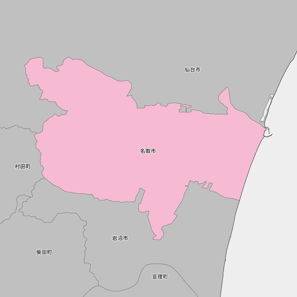 宮城県名取市の地図 | Map-It マップ・イット