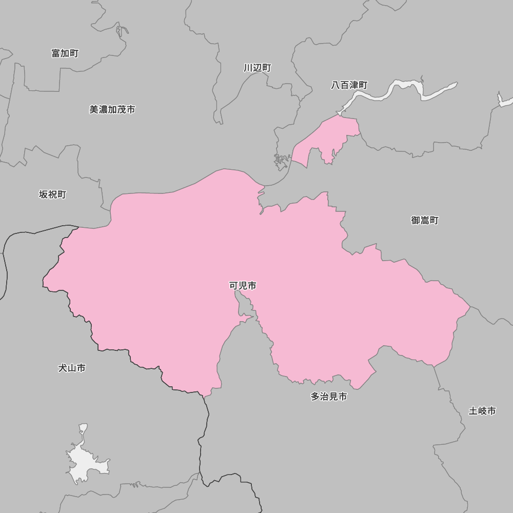 岐阜県可児市の地図 | Map-It マップ・イット