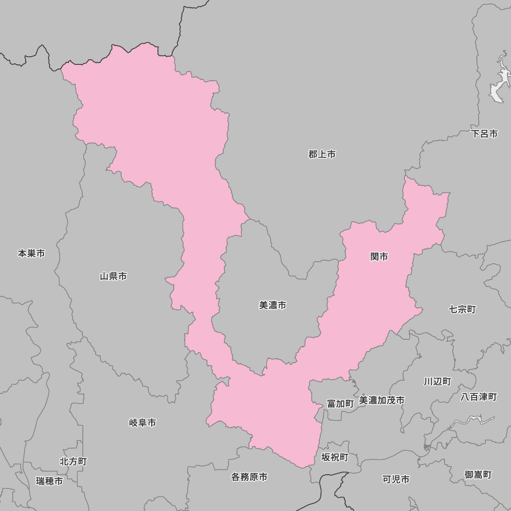 岐阜県関市の地図 | Map-It マップ・イット